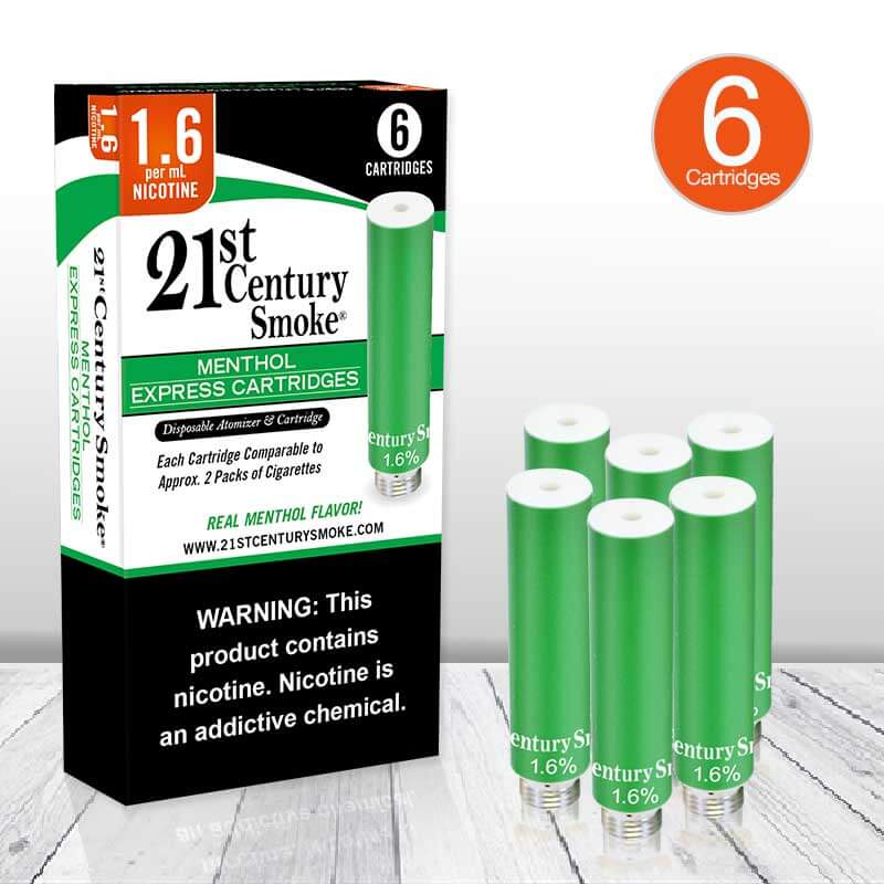 21st Century Smoke 1.6 Menthol 6ct Cartridges CB Distributors Inc