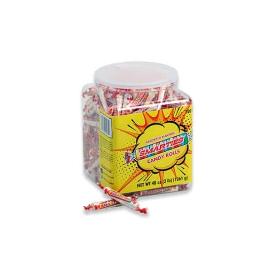 Smarties Candy Rolls in Jar - CB Distributors, Inc.