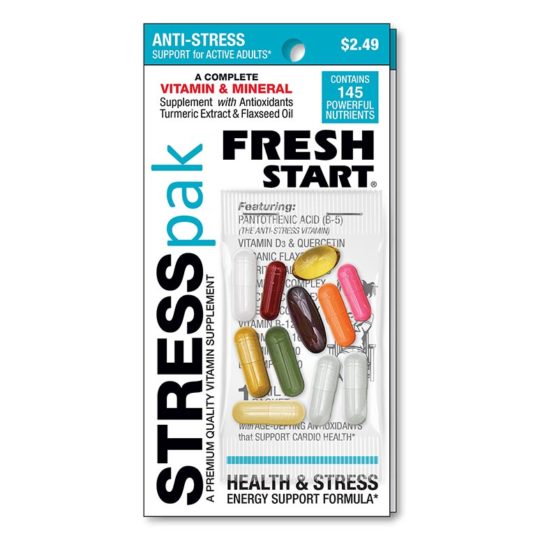 Fresh Start Stress Pak Daily Vitamin Refills front of pack.