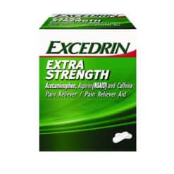 Excedrin Extra Strength 2-pack 25ct Dispenser Box front view.