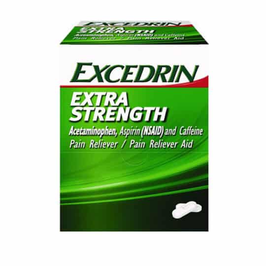 Excedrin Extra Strength 2-pack 25ct Dispenser Box front view.