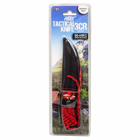 Paracord Tactical Knife w/Serrated Blade & Cover - CB Distributors, Inc.