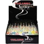 Chillum 2.5" Assorted Glass Pipes in a display box of 50 count.