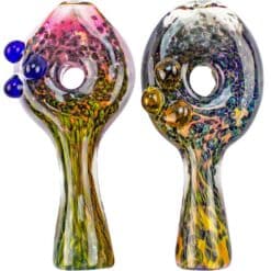 Glass Pipes 3 Fuming Lines with Dots- Wholesale - CB Distributors