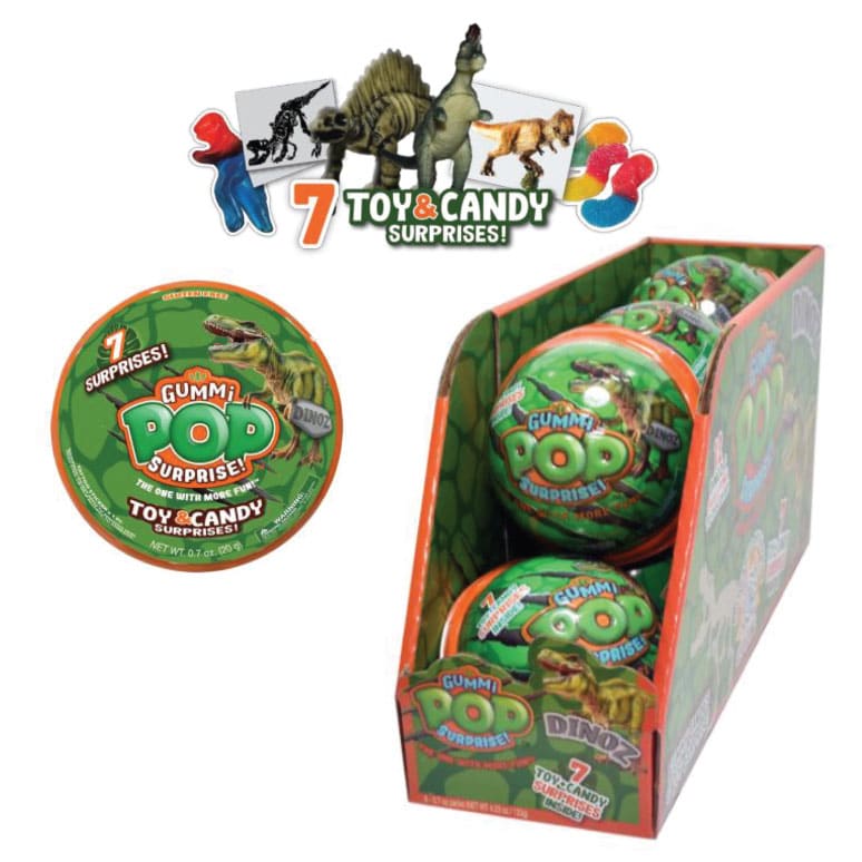 Dinoz Gummi Pop Surprise Ball - C-Store Supplier - CB Distributors