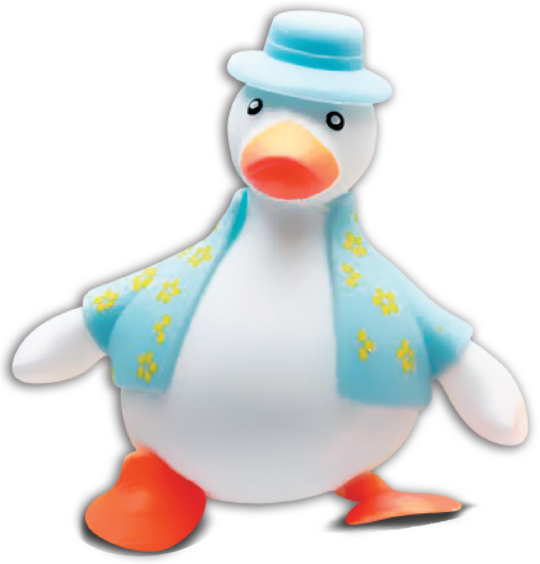 Squishy Squeezable Duck with Lights Toy