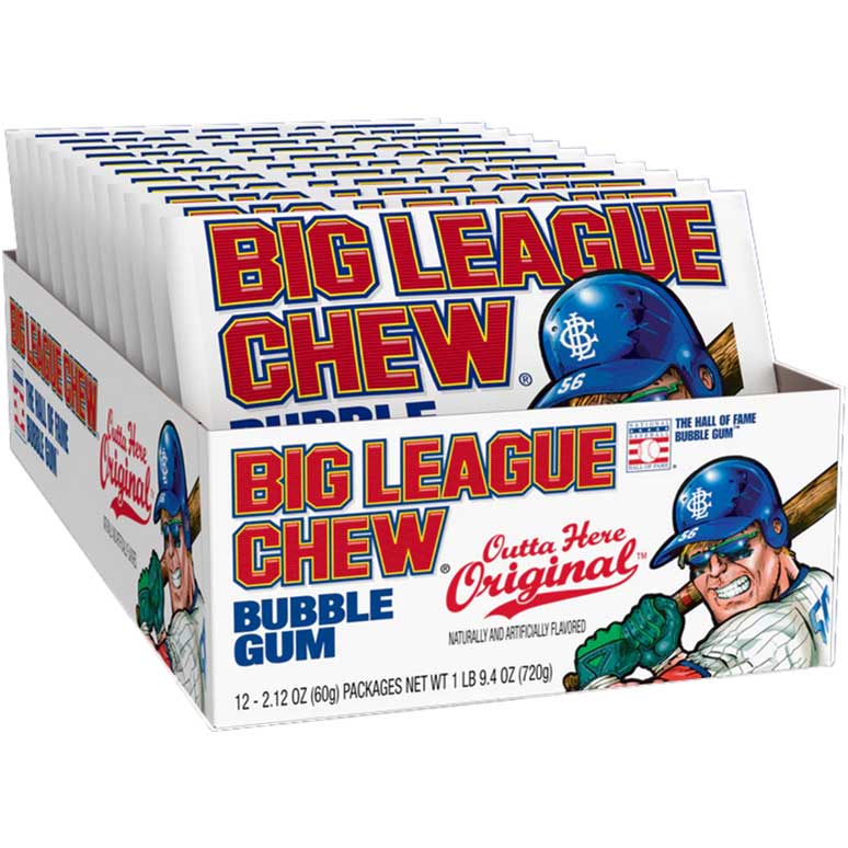 Big League Chew Bubble Gum Strawberry / 2.12 Ounce