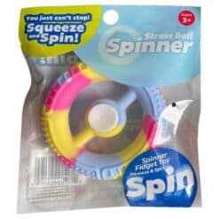 STRESS BALL SPINNERS MULTI COLORS 24/DSP 12/CS