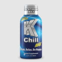 K-Chill Platinum Max 2oz Kratom shot each shown.