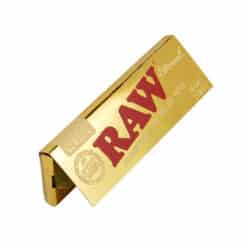 RAW CL Ethereal 1.25 inch rolling papers front view of each angled.