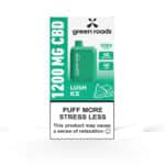 Green Roads Lush Ice 1200MG CBD Vape box front.