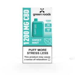 Green Roads Sweet Mint 1200MG CBD Vape box front.