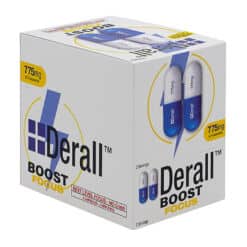 Derall Mood Boost 2ct cards display box. Shown still sealed closed.