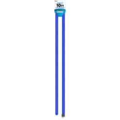 CBTEK iPhone MFI Certified 10ft Nylon Hanging Cable shown in royal blue color.